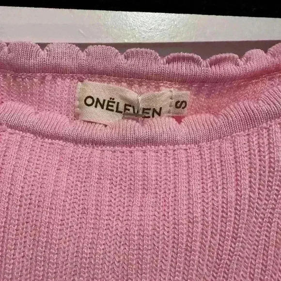 Oneleven Size Small Pink/Orange multicolor Sweater Dress NWT - Picture 3 of 4